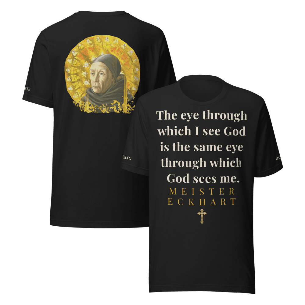 Eckhart Tee — Meister Eckhart front and back mockup